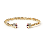 Fervor Montreal Bangle Bella Bangles- Rose Crystal