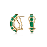 Fervor Montreal Envy- Baguette Emerald Earrings