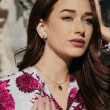 Fervor Montreal Envy- Baguette Emerald Earrings
