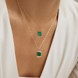 Fervor Montreal Envy- Baguette Emerald Necklace