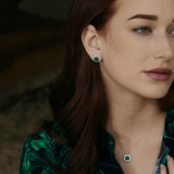 Fervor Montreal Envy- Emerald Princess Earrings