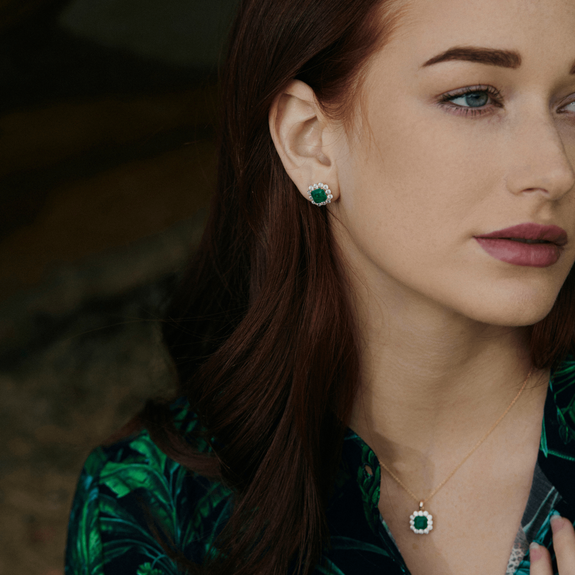 Fervor Montreal Envy- Emerald Princess Earrings