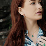 Fervor Montreal Envy- Endless Emerald Earrings