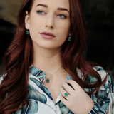 Fervor Montreal Envy- Endless Emerald Earrings