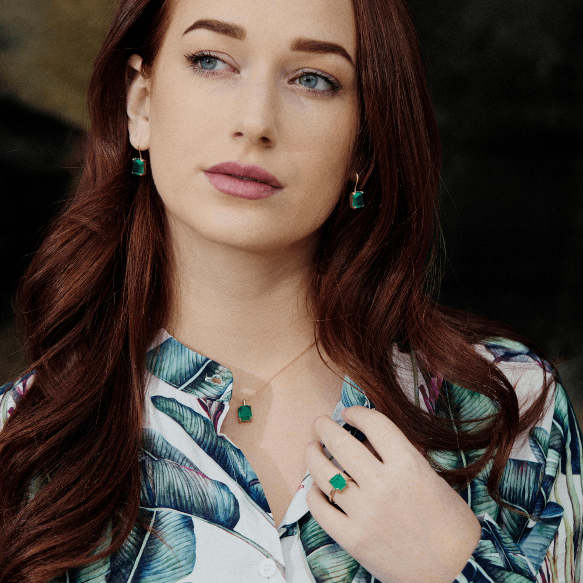 Fervor Montreal Envy- Endless Emerald Earrings