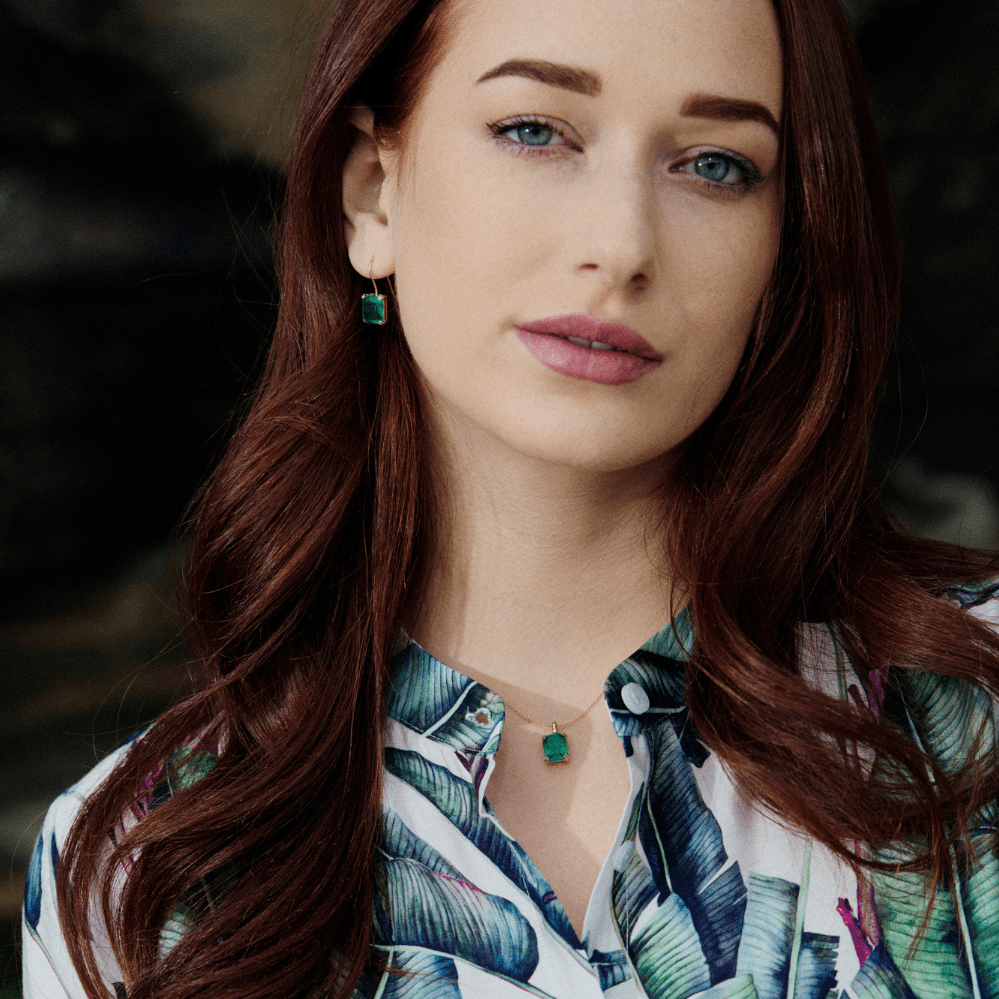 Fervor Montreal Envy- Endless Emerald Earrings
