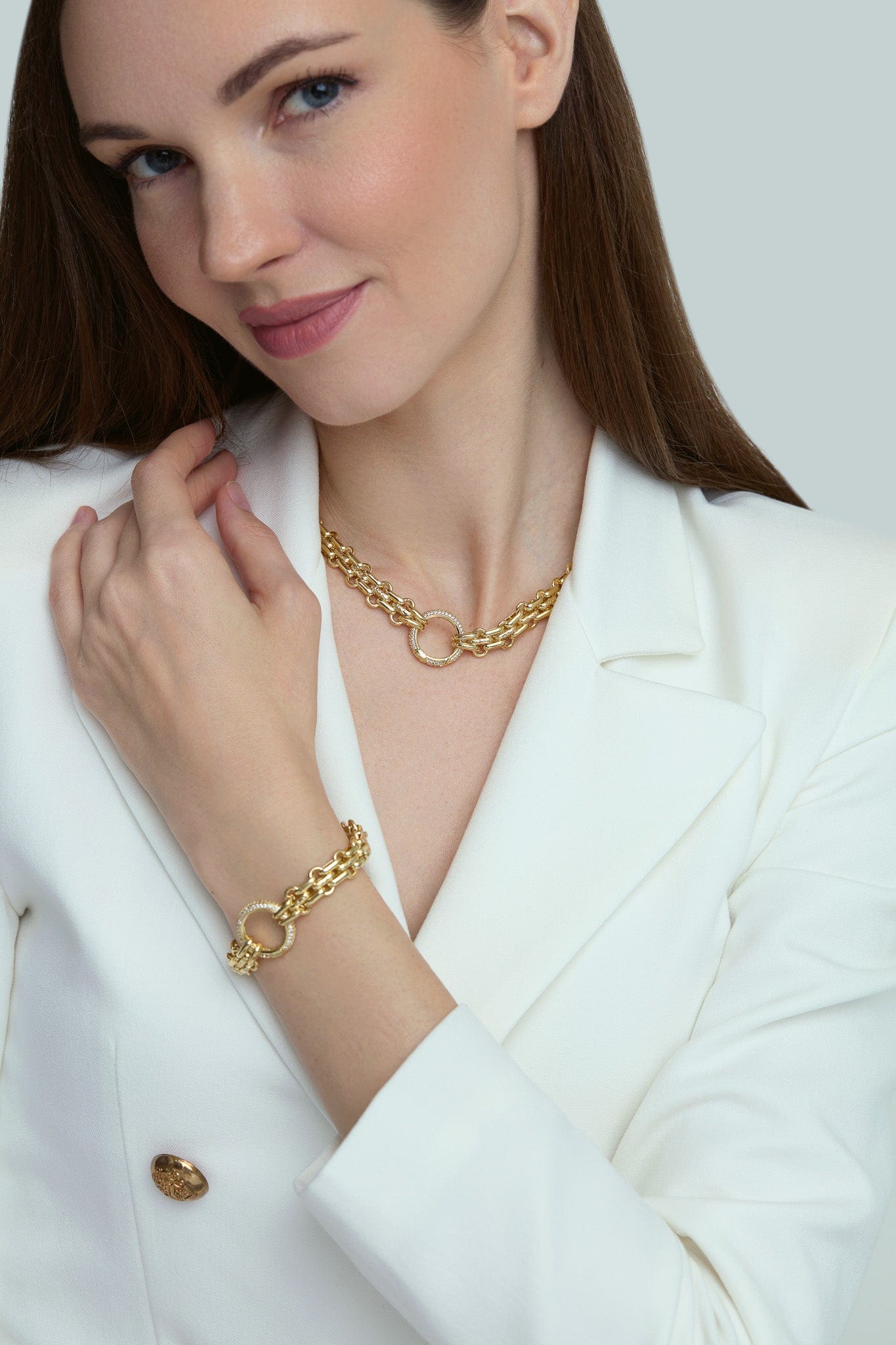 Fervor Montreal Italian Link Necklace and Bracelet Set
