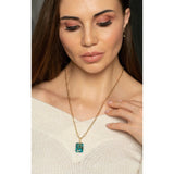 Fervor Montreal Necklace Copper Turquoise Slab