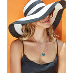 Fervor Montreal Necklace Copper Turquoise Slab