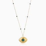 Fervor Montreal Necklace Divine Eye Malachite Necklace (Large)