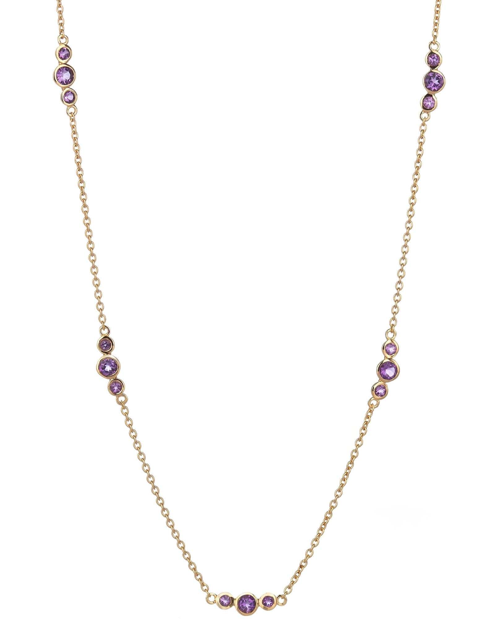 Fervor Montreal African Amethyst Bubbles Necklace