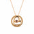 Fervor Montreal Dancing Gems Heart Necklace- Gold Plated
