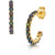 Fervor Montreal Earrings Black Opal Huggies