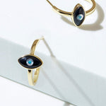 Fervor Montreal Earrings Divine Eye- Evil Eye Hoop Earrings