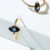 Fervor Montreal Earrings Divine Eye- Evil Eye Hoop Earrings