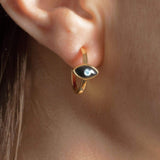Fervor Montreal Earrings Divine Eye- Lucky Eye Hoop Earrings