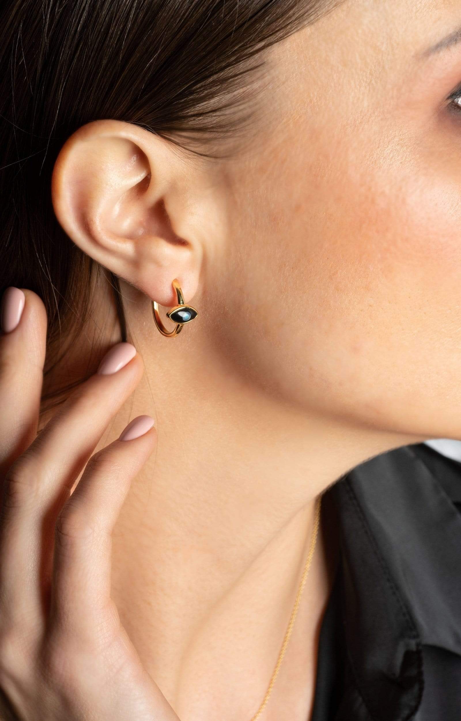 Fervor Montreal Earrings Divine Eye- Lucky Eye Hoop Earrings