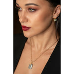 Fervor Montreal Earrings Emerald Cut Sky Blue Topaz Lever Back Earrings