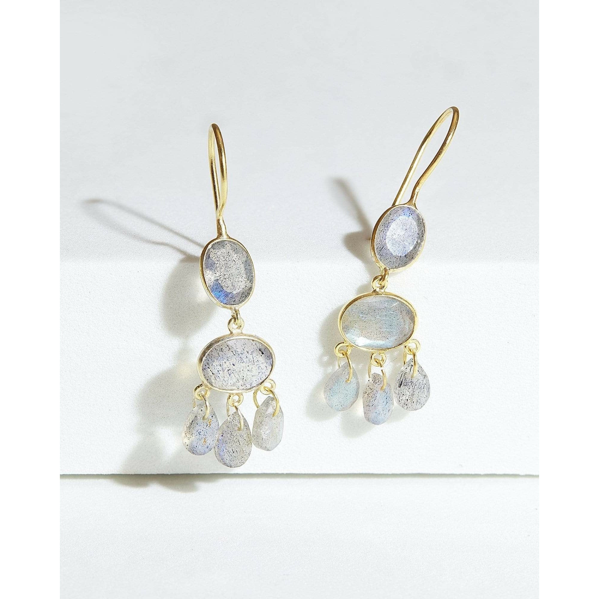 Fervor Montreal Earrings Labradorite Chandelier Earrings