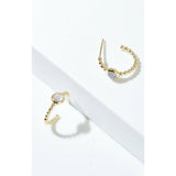 Fervor Montreal Earrings Labradorite Huggie Hoop Earrings