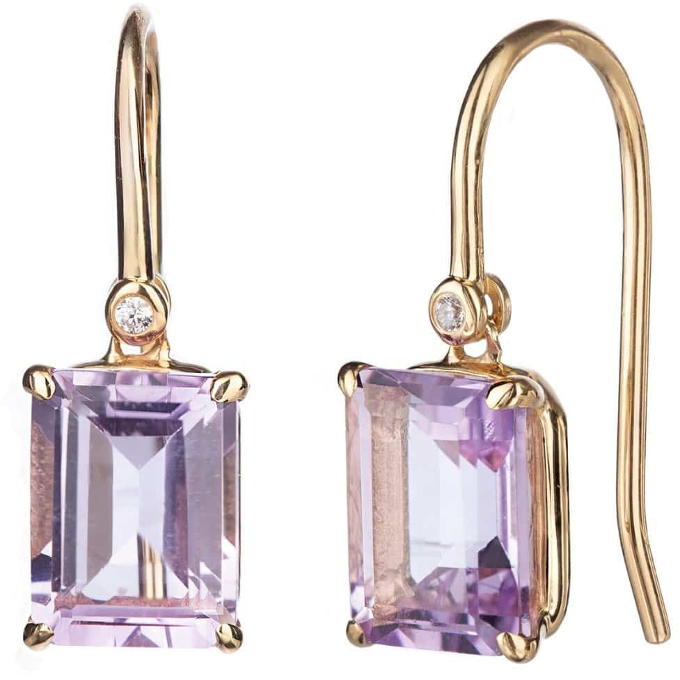 Fervor Montreal Earrings Pink Amethyst Dangle Earrings
