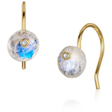 Fervor Montreal Earrings Rainbow Moonstone Disc Earrings