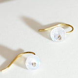 Fervor Montreal Earrings Rainbow Moonstone Disc Earrings