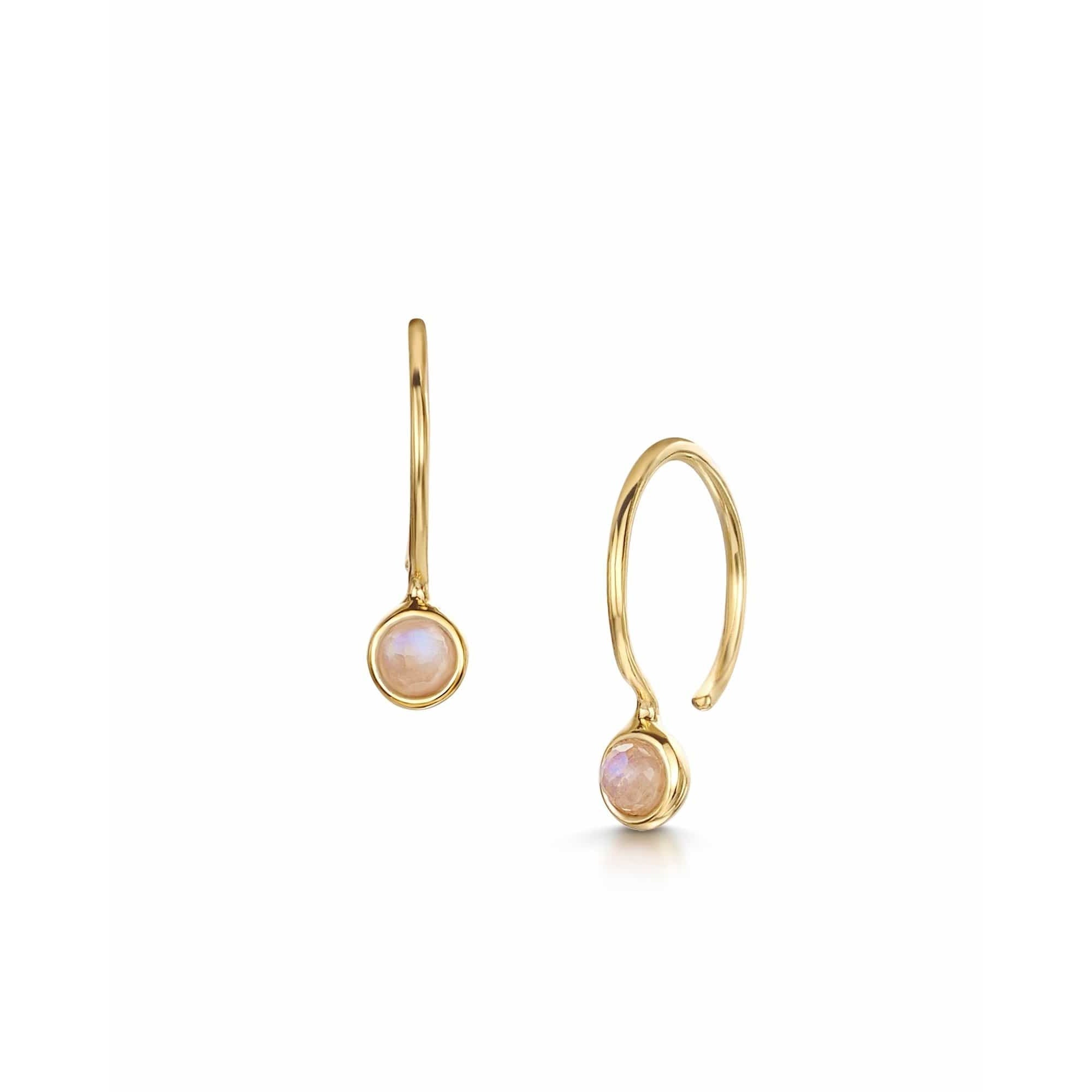 Fervor Montreal Earrings Rainbow Moonstone Petite Earrings