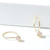Fervor Montreal Earrings Rainbow Moonstone Petite Earrings