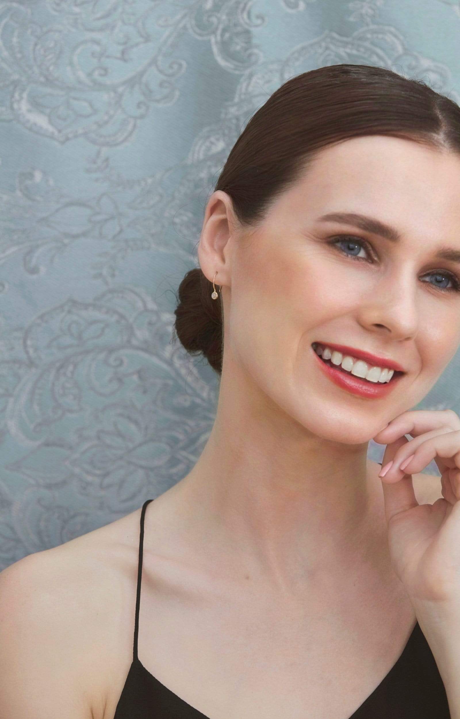 Fervor Montreal Earrings Rainbow Moonstone Petite Earrings