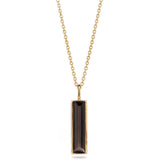 Fervor Montreal Elongated Baguette Smoky Quartz Necklace