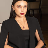 Fervor Montreal Necklace Amethyst Slab Necklace