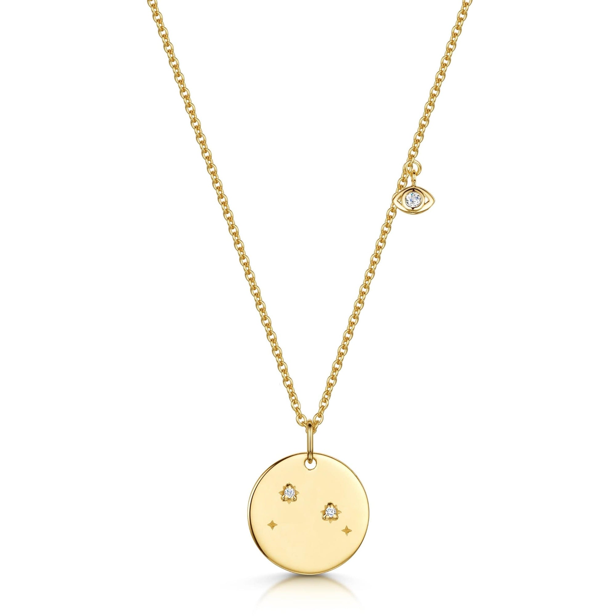 Fervor Montreal Necklace Aries Double-Sided Zodiac & Constellation Necklace