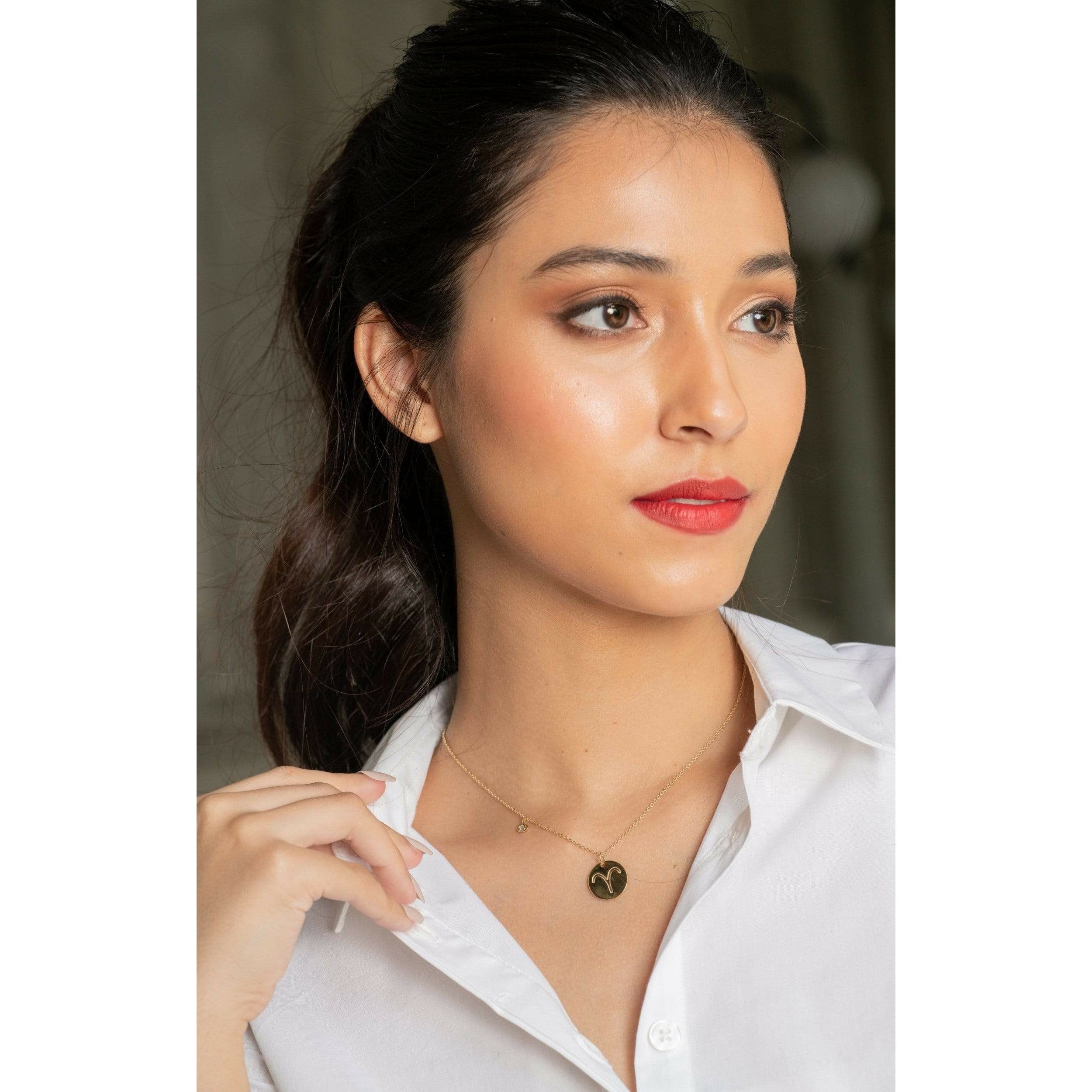 Fervor Montreal Necklace Aries Double-Sided Zodiac & Constellation Necklace