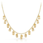 Fervor Montreal Necklace Baguette Charms Citrine Necklace