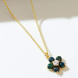 Fervor Montreal Necklace Black Opal Daisy Necklace