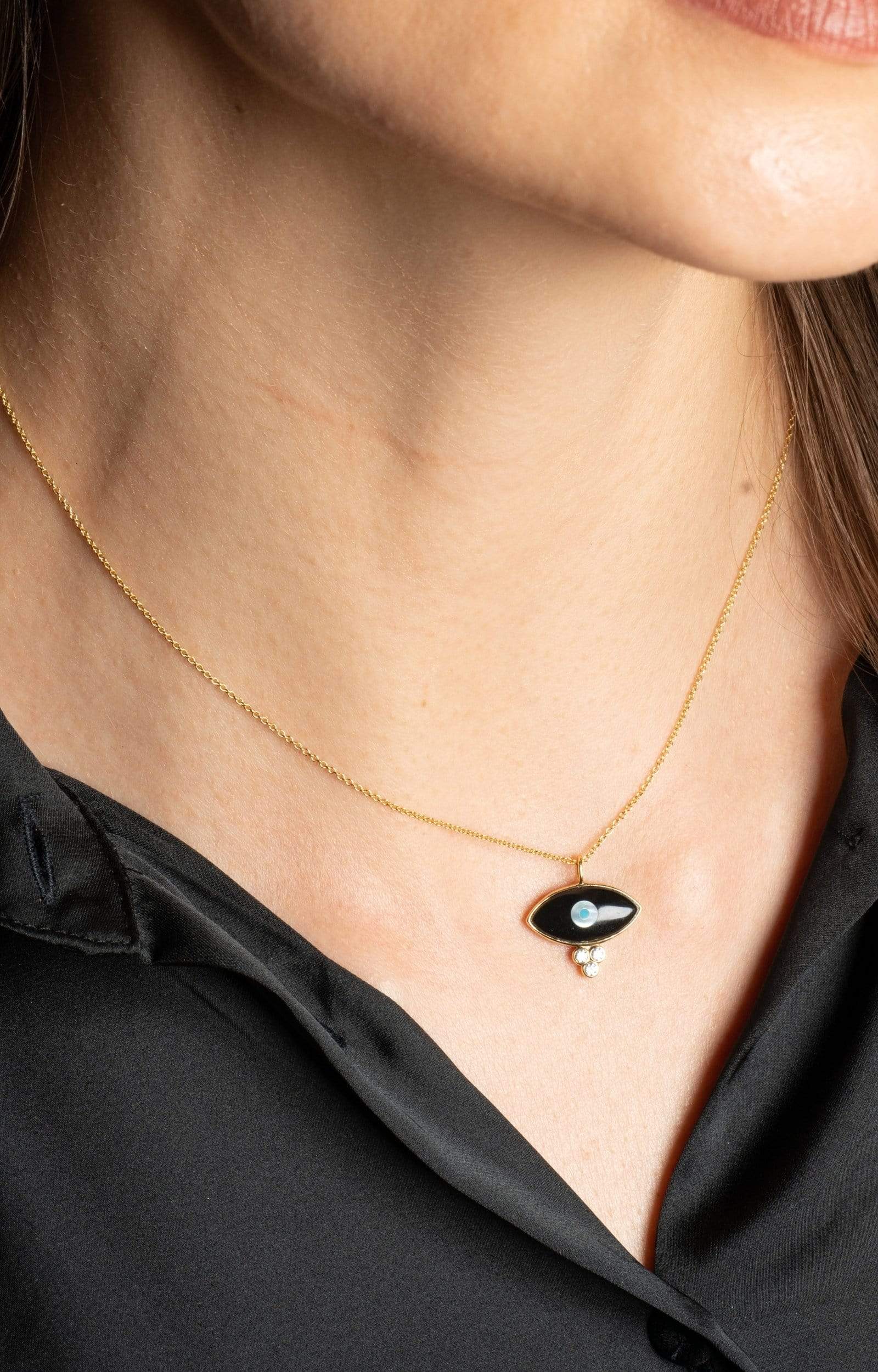 Fervor Montreal Necklace Divine Eye- Dew Drop Lucky Eye Necklace