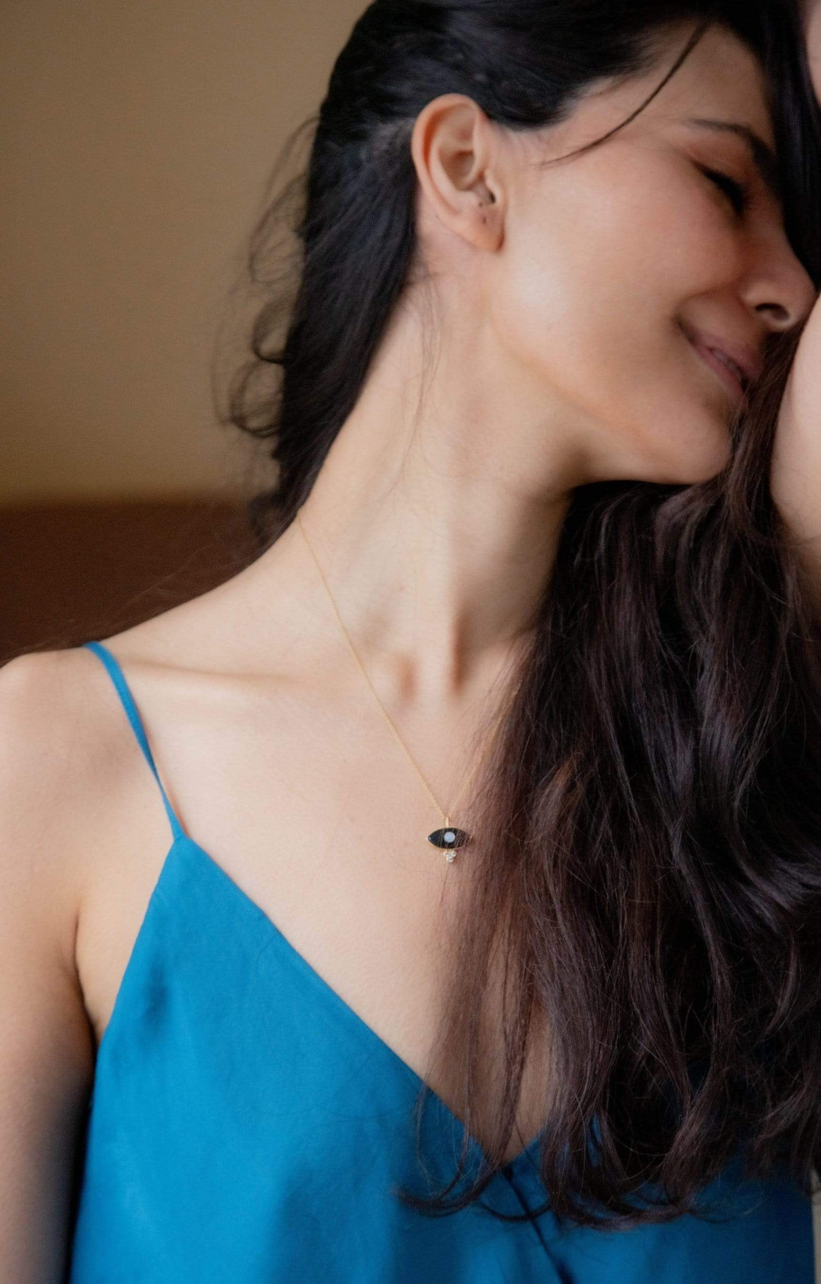 Fervor Montreal Necklace Divine Eye- Dew Drop Lucky Eye Necklace