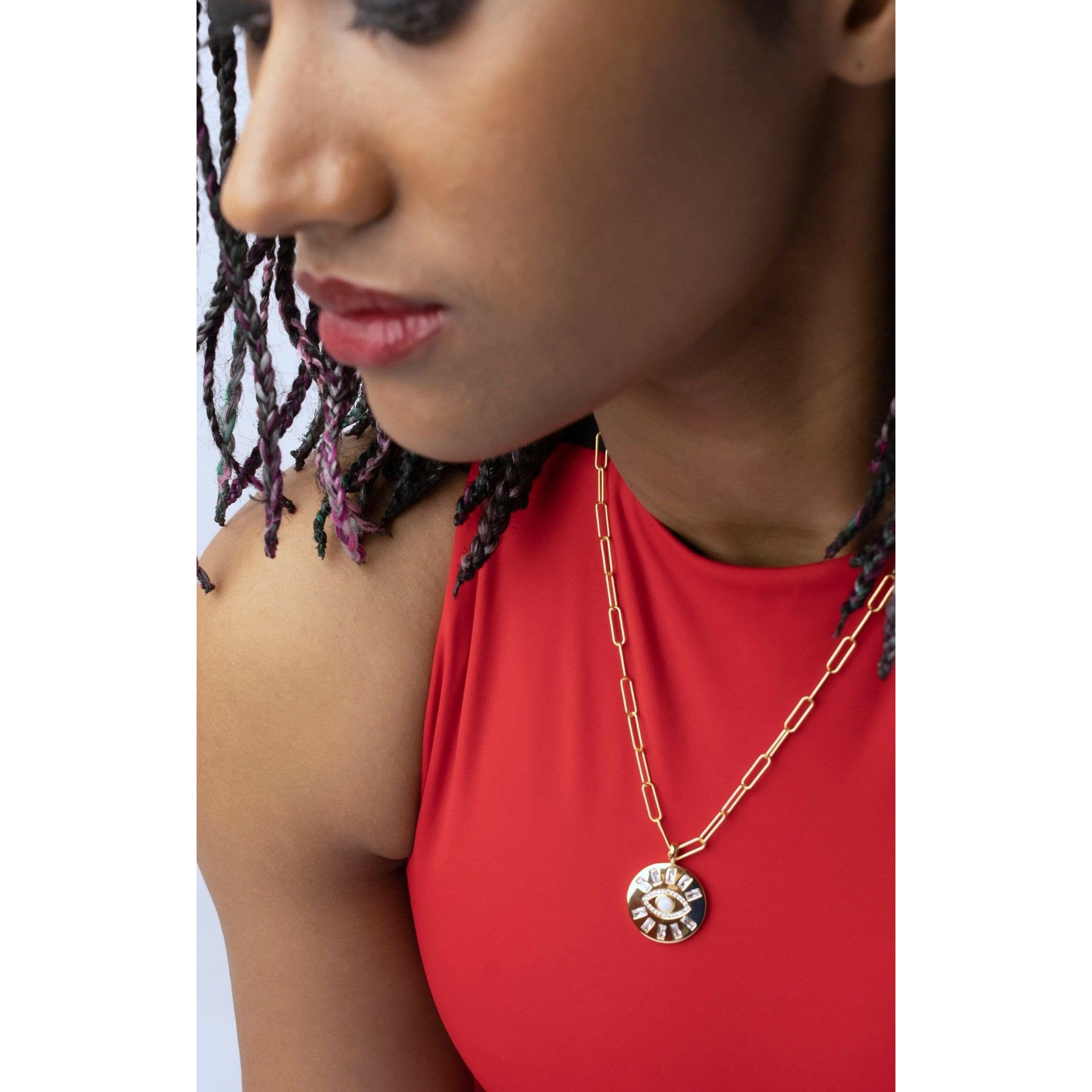Fervor Montreal Necklace Divine Eye- Medallion Necklace