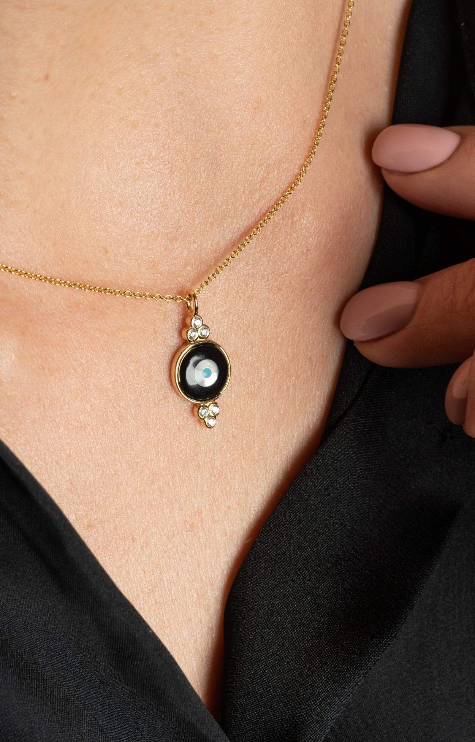 Fervor Montreal Necklace Divine Eye- Round Bubble Lucky Eye Necklace