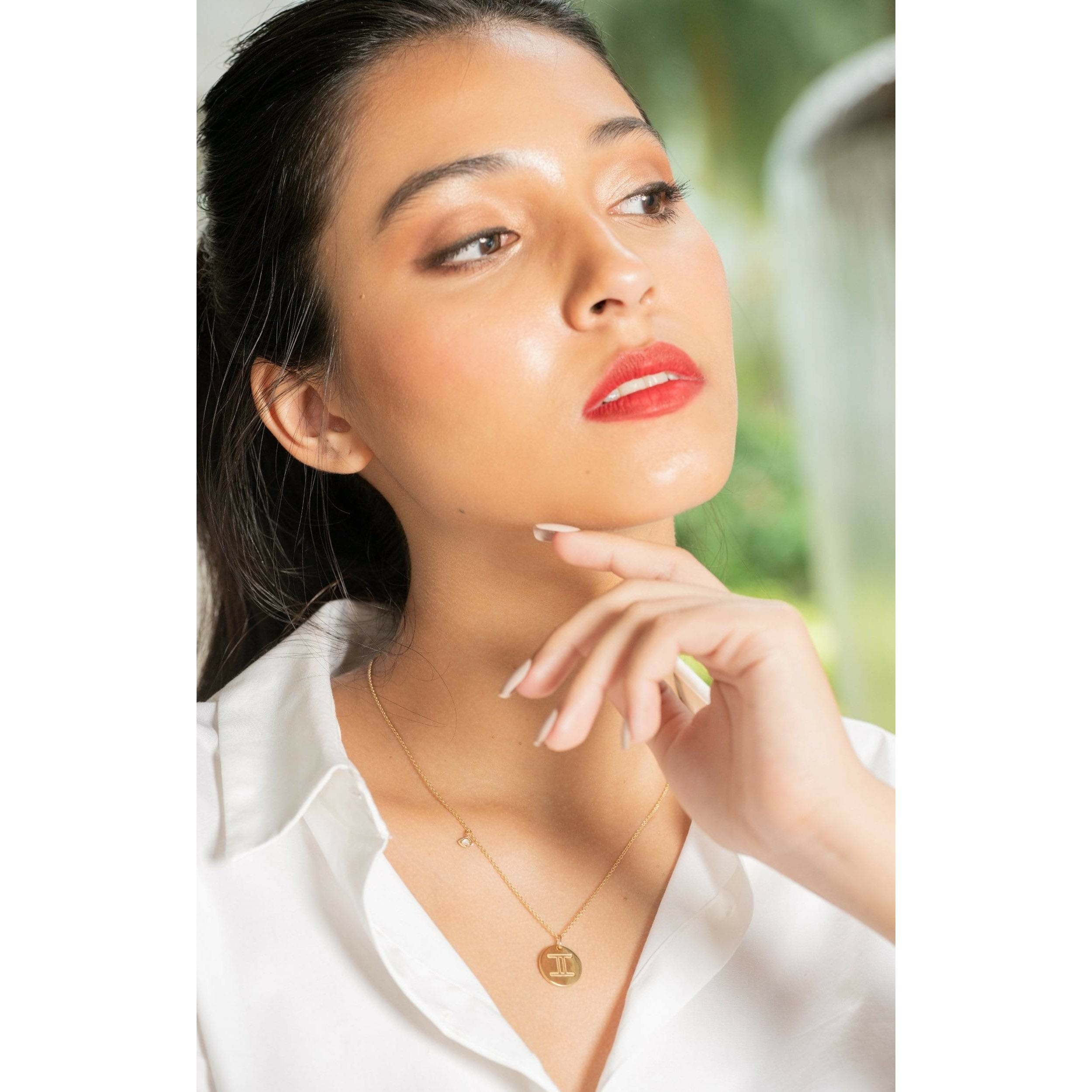 Fervor Montreal Necklace Gemini Double-Sided Zodiac & Constellation Necklace