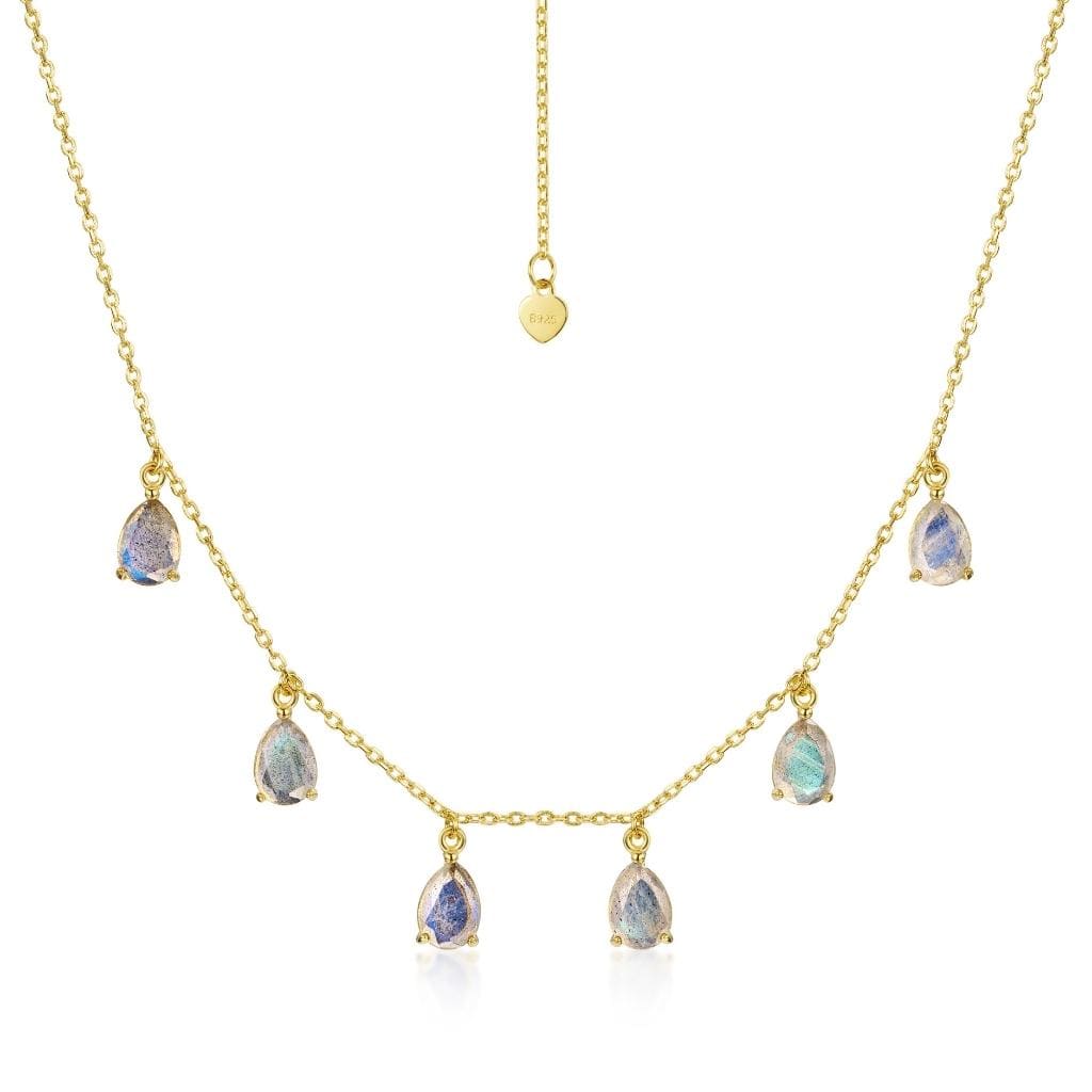 Fervor Montreal Necklace Labradorite Raindrop Necklace