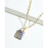 Fervor Montreal Necklace Labradorite Slab Necklace