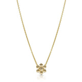 Fervor Montreal Necklace Precious Flower Rose Cut Citrine Necklace
