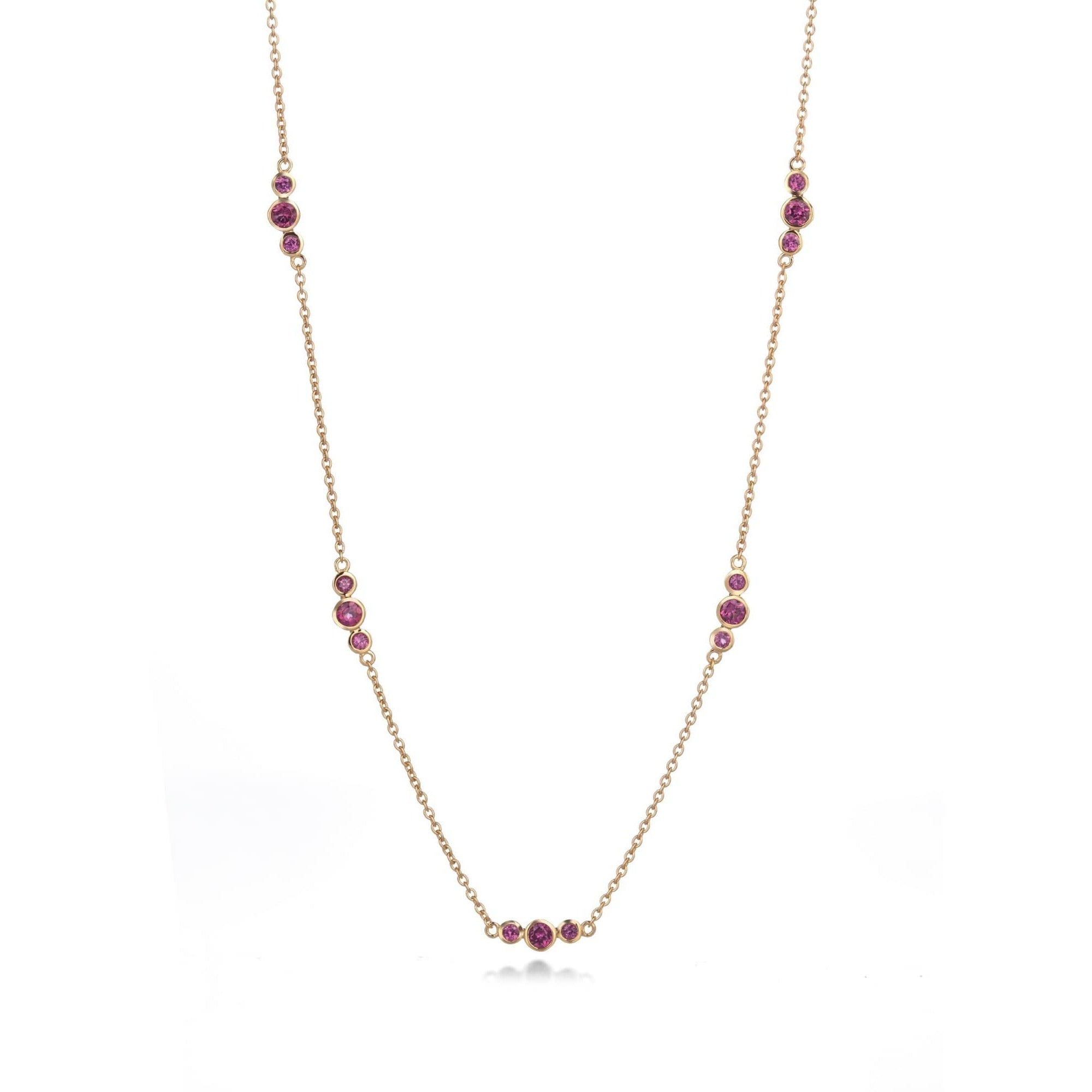 Fervor Montreal Necklace Rhodolite Bubbles Necklace