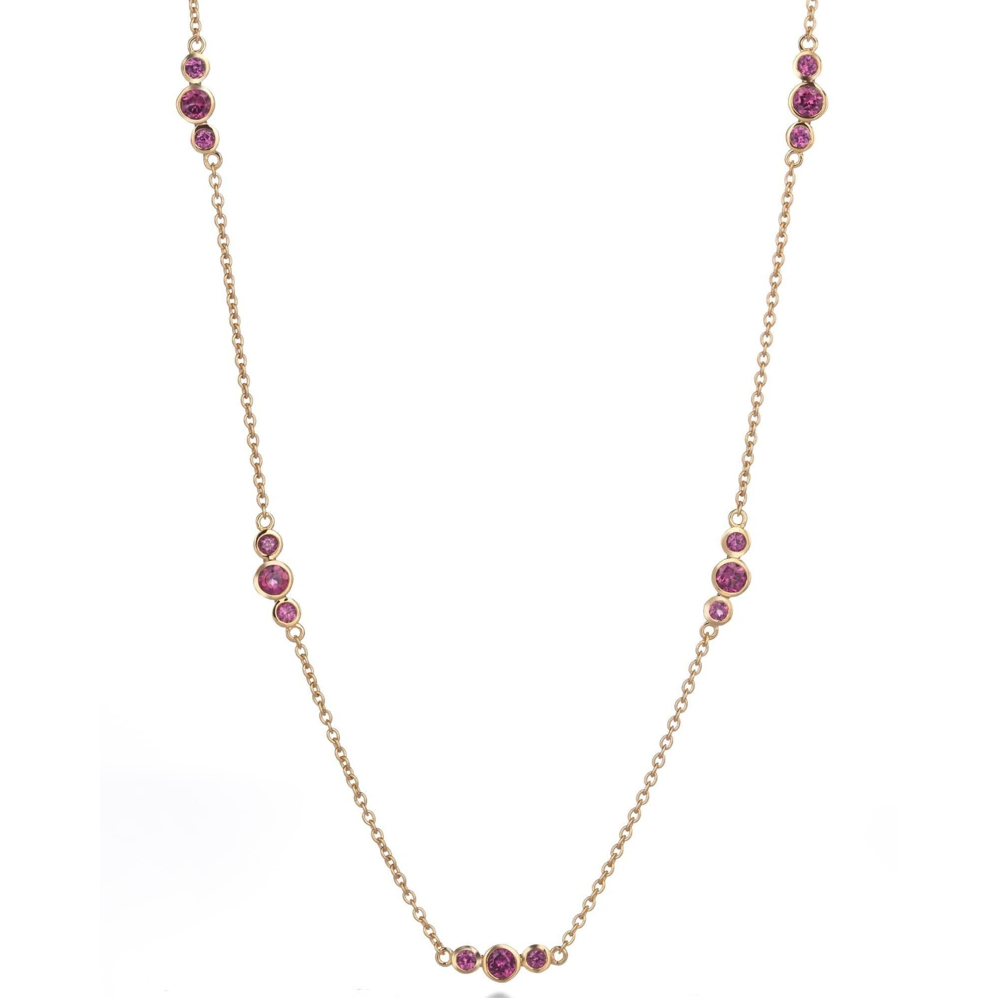 Fervor Montreal Necklace Rhodolite Bubbles Necklace