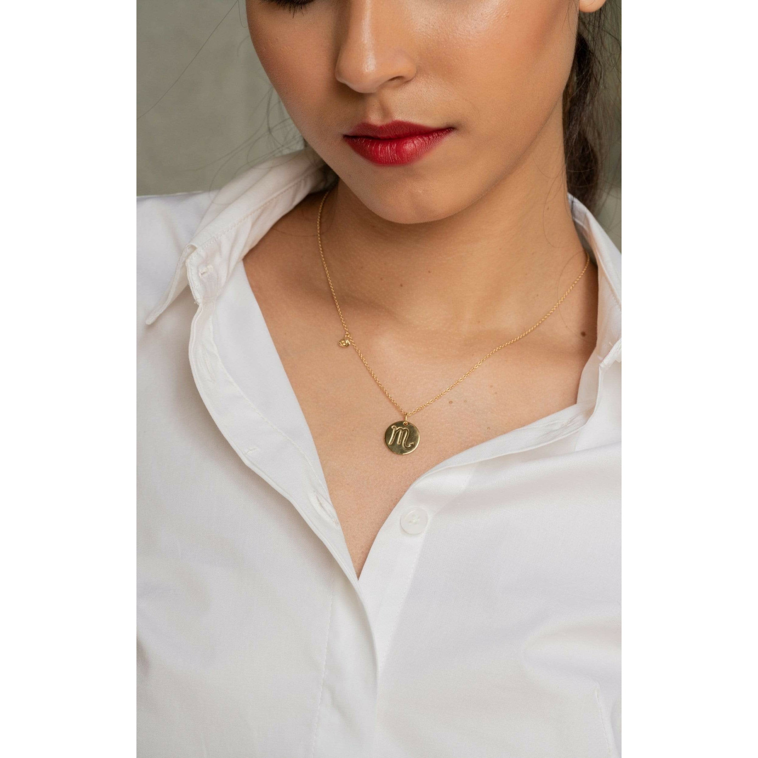 Fervor Montreal Necklace Scorpio Double-Sided Zodiac & Constellation Necklace