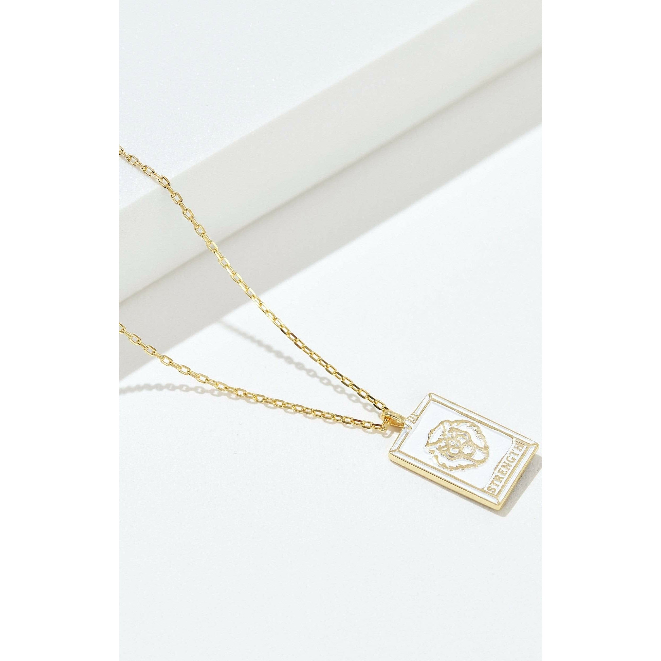 Fervor Montreal Necklace Tarot Card- Strength Necklace