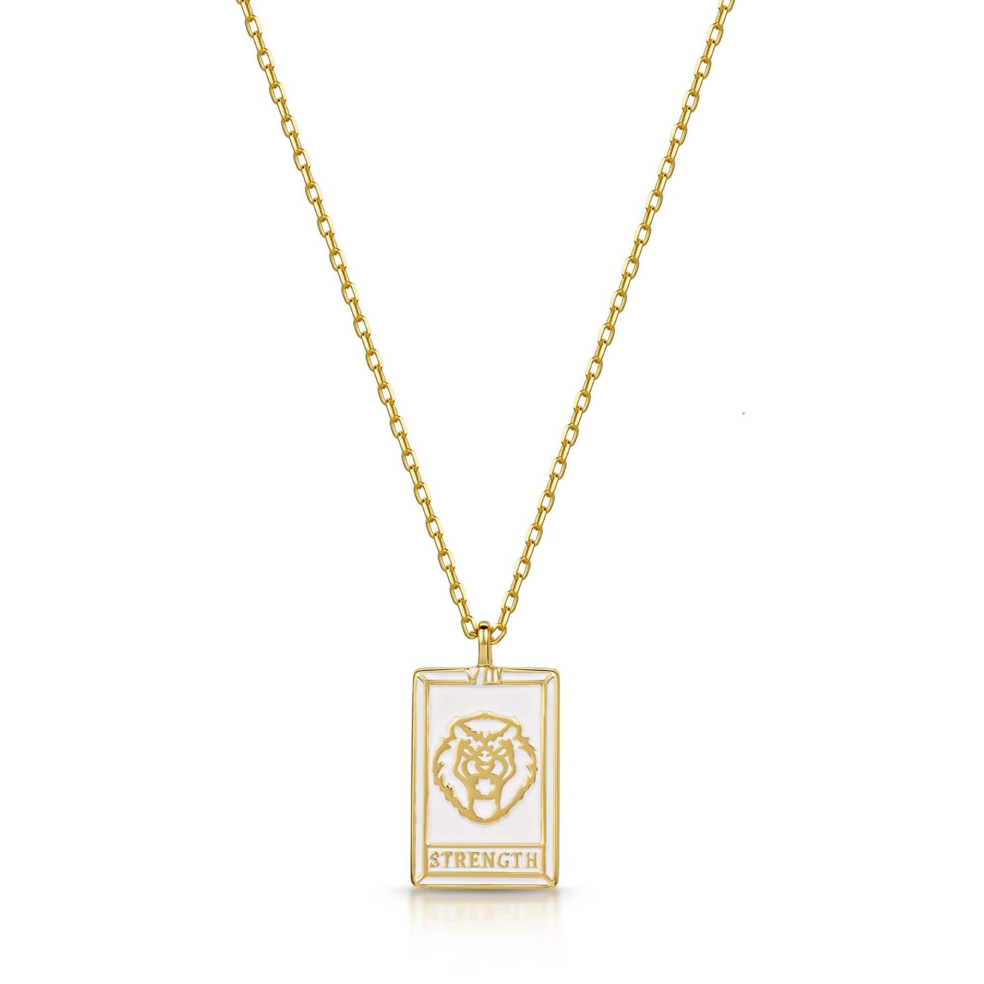 Fervor Montreal Necklace Tarot Card- Strength Necklace