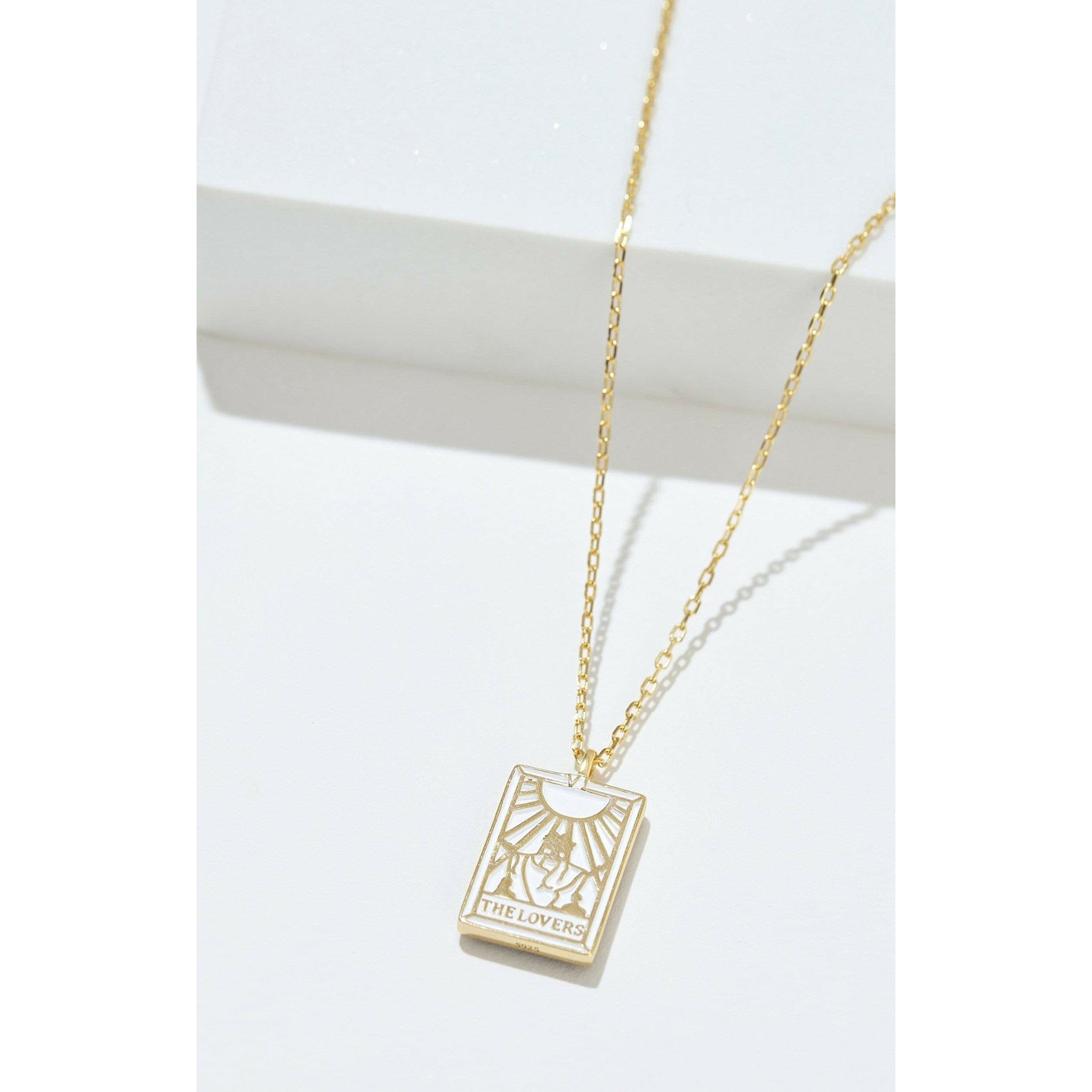 Fervor Montreal Necklace Tarot Card- The Lovers Necklace